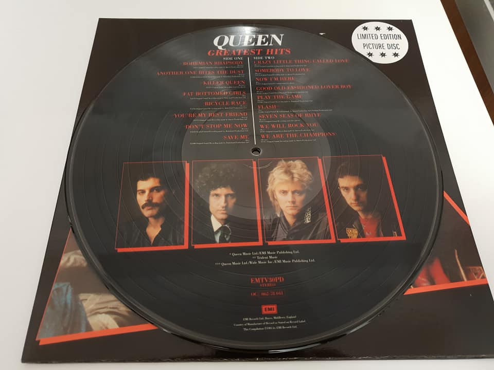 Queen Greatest Hits (Picture Disc) LP Record Vinyl Rock Vinyl Revival