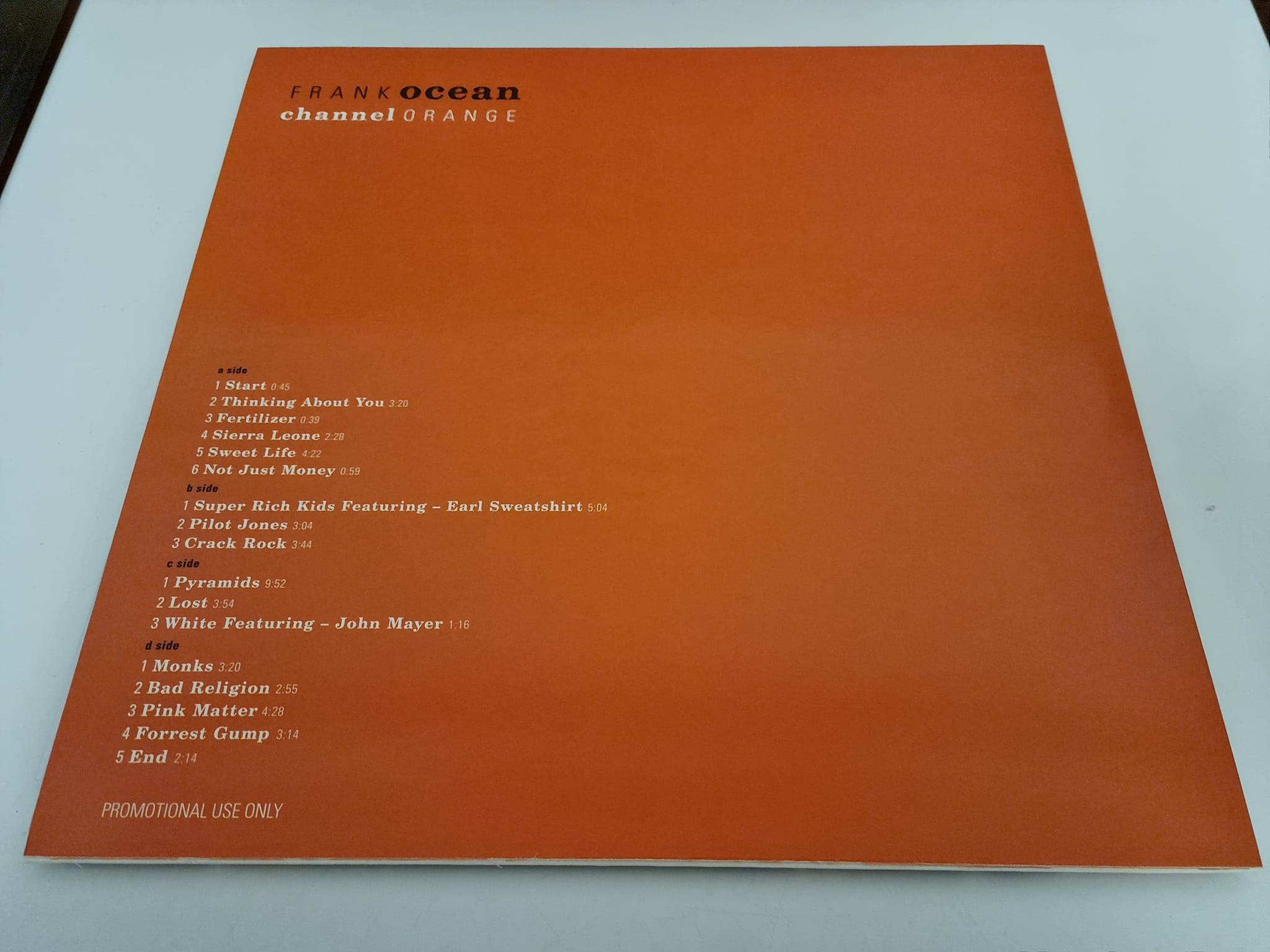 Frank Ocean Channel Orange Lp Record Vinyl