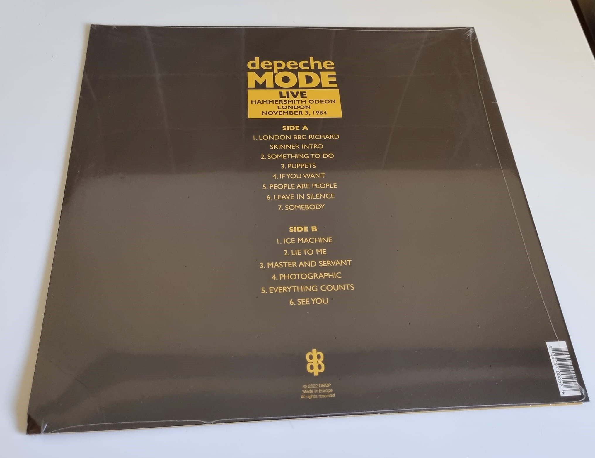 Depeche Mode-Live Hammersmith Odeon, 3rd November 1984 – LP Vinyl - Rock  Vinyl Revival