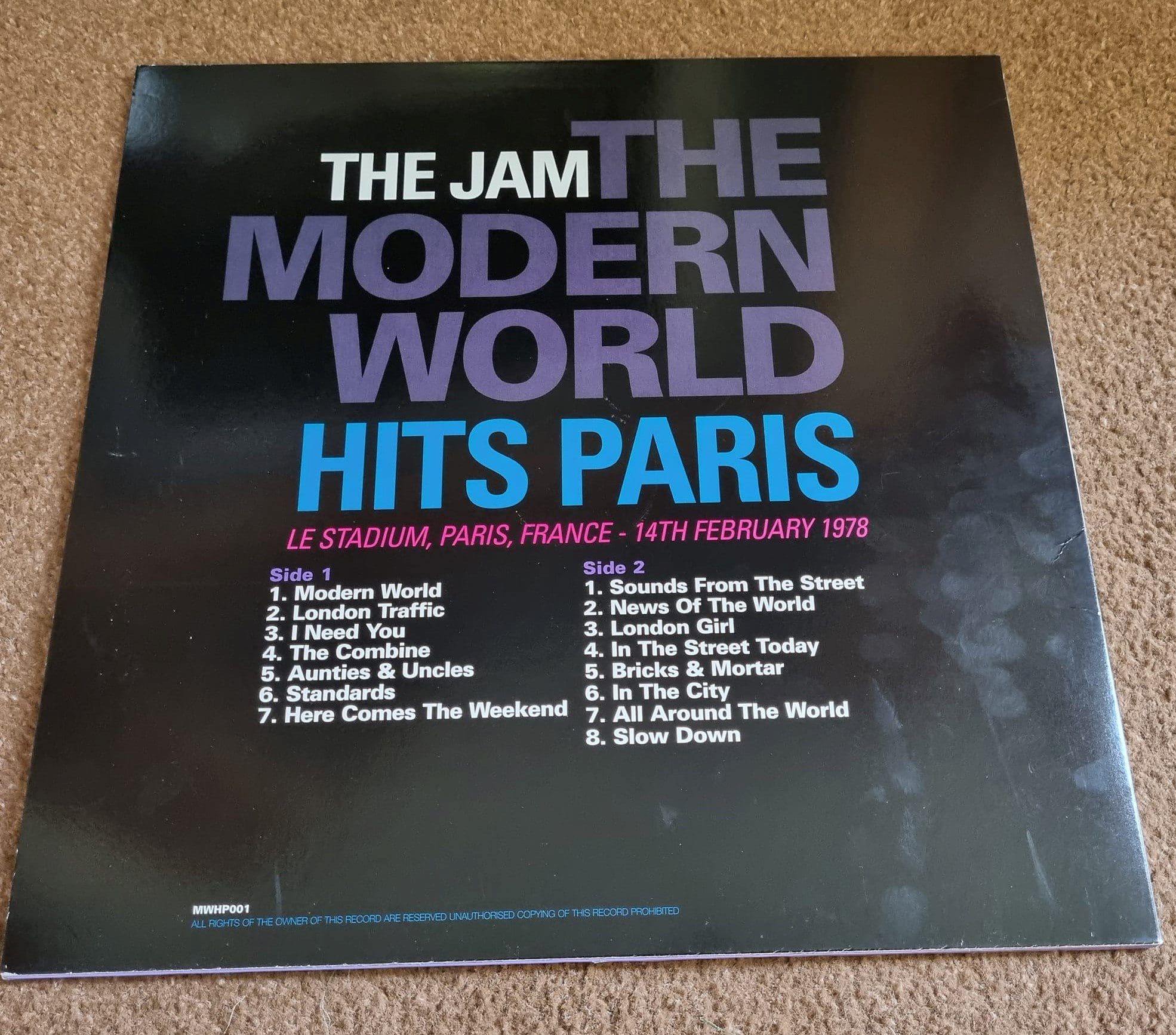 The Jam Modern World Hits Paris LP Record Vinyl Rock Vinyl Revival