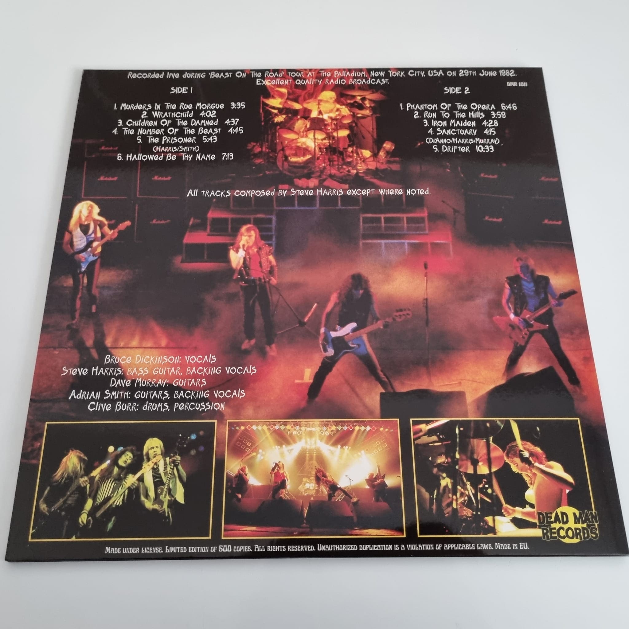 Iron Maiden - Live At Palladium New York 1982 Blue Vinyl Edtion - Vinyl LP  - 2023 - EU - Original