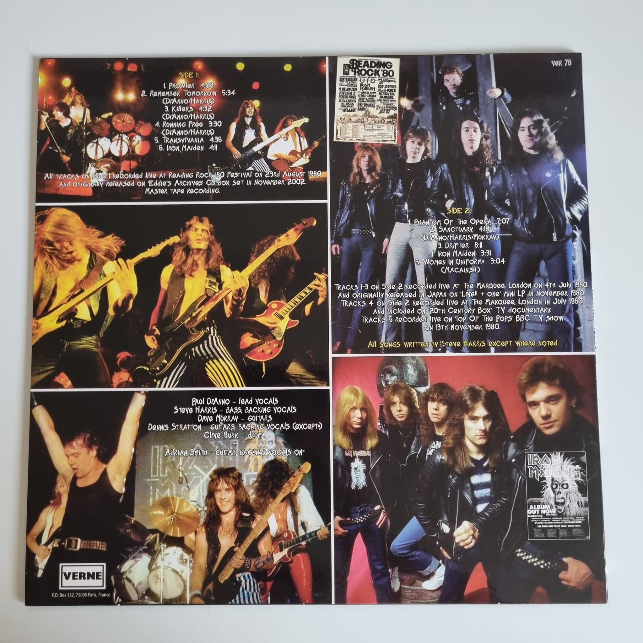 Iron Maiden – Live Reading Festival 1980 And More Rare Early Tracks (LP ...